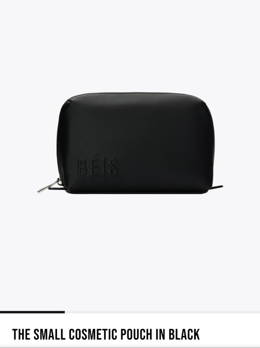 BEIS Black Small Cosmetic Pouch
